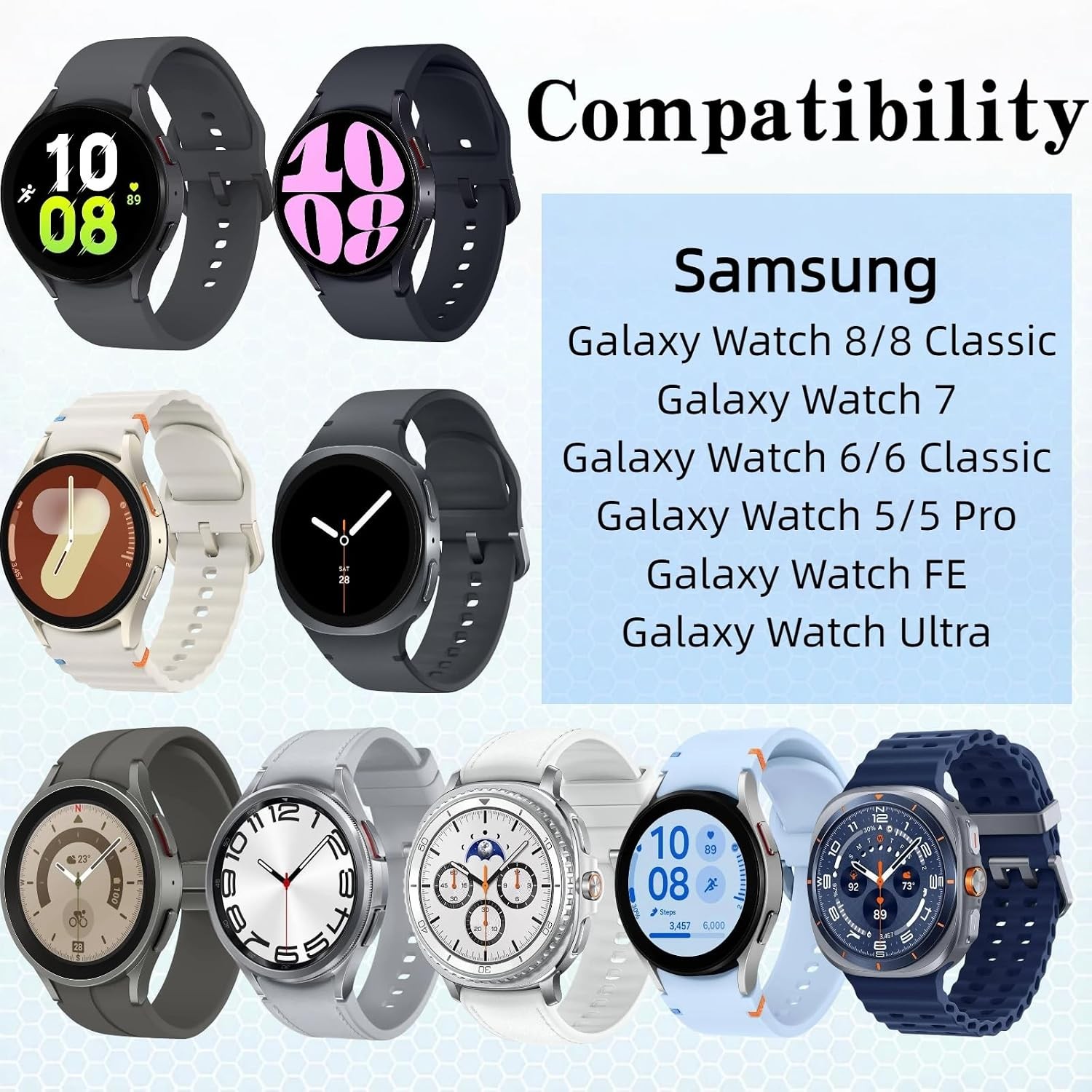 USB-A Charger Cable for Samsung Galaxy Watch 8/8 Classic/Ultra/7/6/6 Classic/5/5