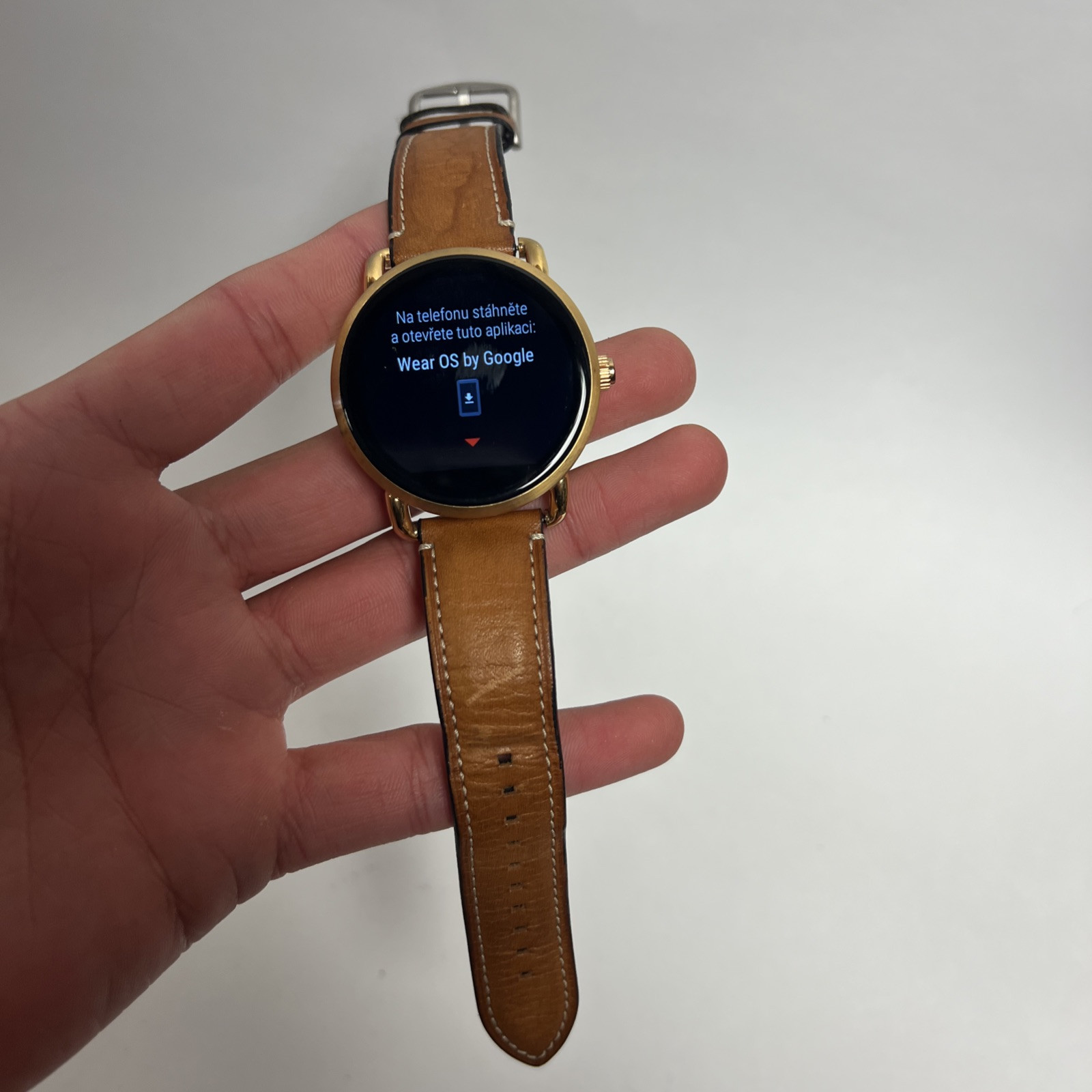 Fossil Q Gen. 2 Wander 45mm Smartwatch Rose Gold-tone Leather Band FTW2102 Read