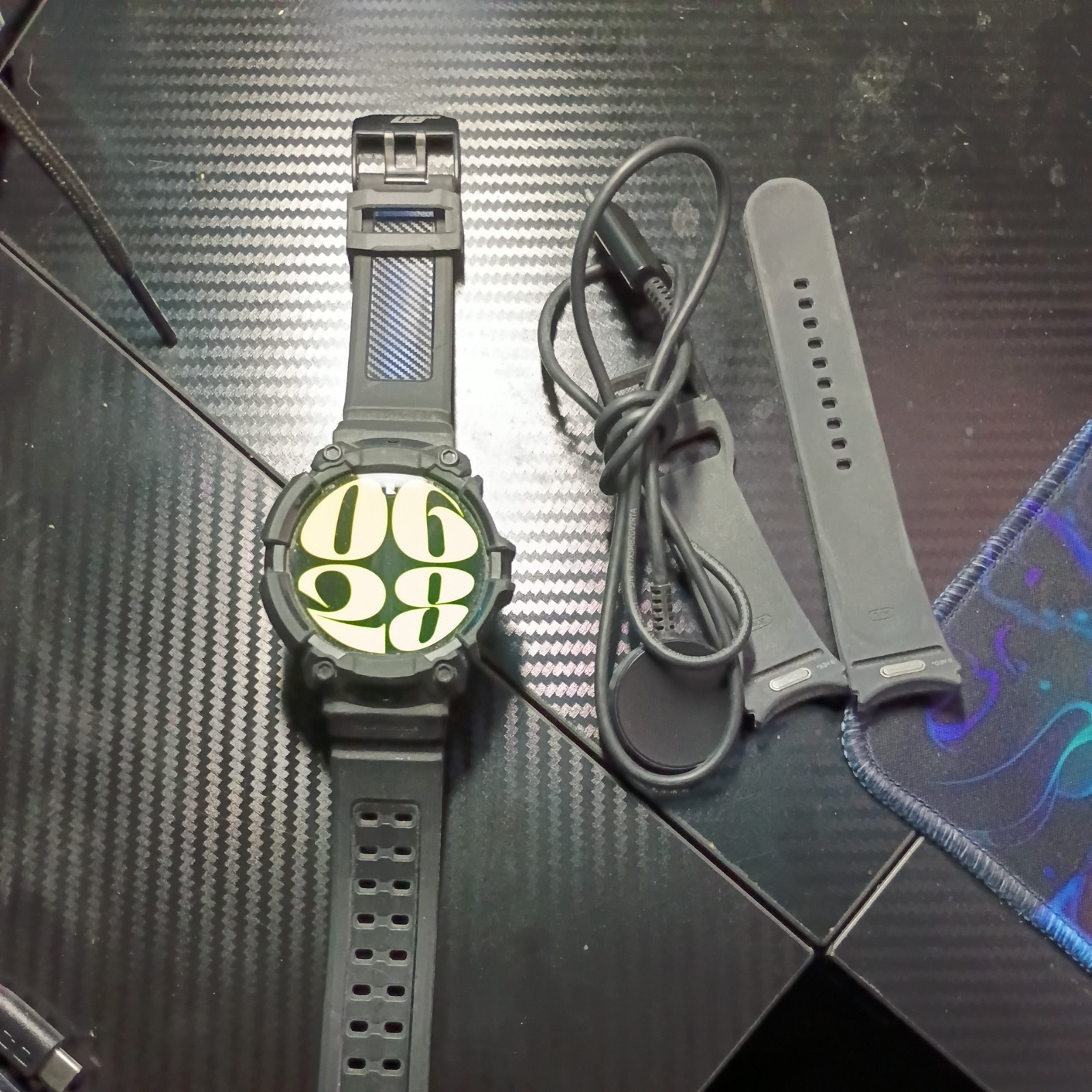 Samsung Galaxy Watch6 SM-R940 44mm Aluminum Case with Sport Band – Graphite…