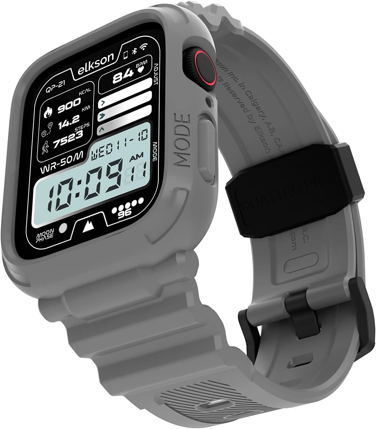 Rugged Military Grade Protective Bumper Case for Apple Watch Series SE3 44mm