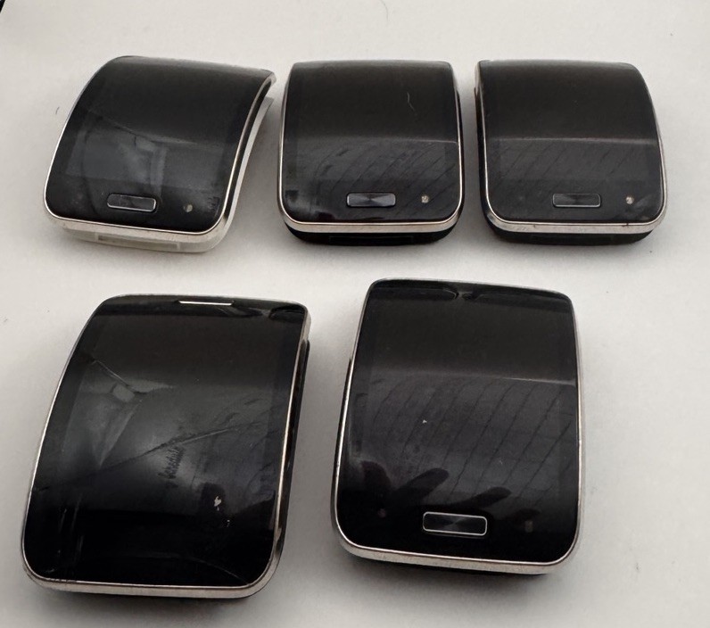 SIX Samsung SM-R750T Curved SMART WATCH Parts Or Repair – LOT