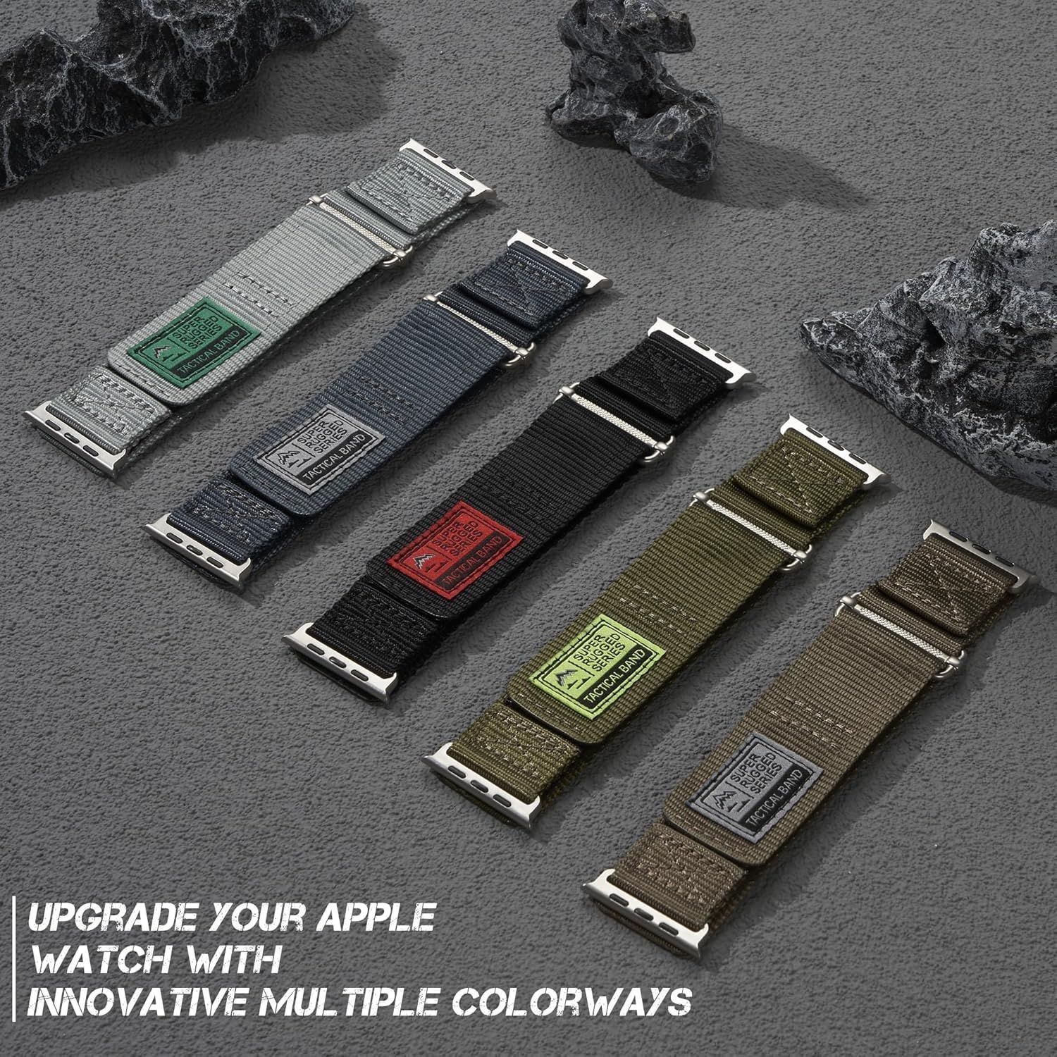 Adjustable Composite Nylon Band for Apple Watch Ultra 49mm – Compatible Strap
