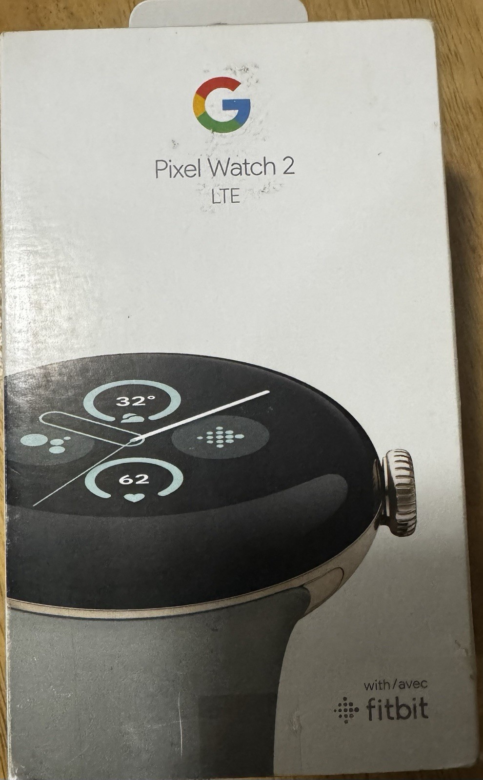 Google Pixel Watch 2 41mm LTE 32GB Champagne Gold Aluminum Hazel Silicone Band