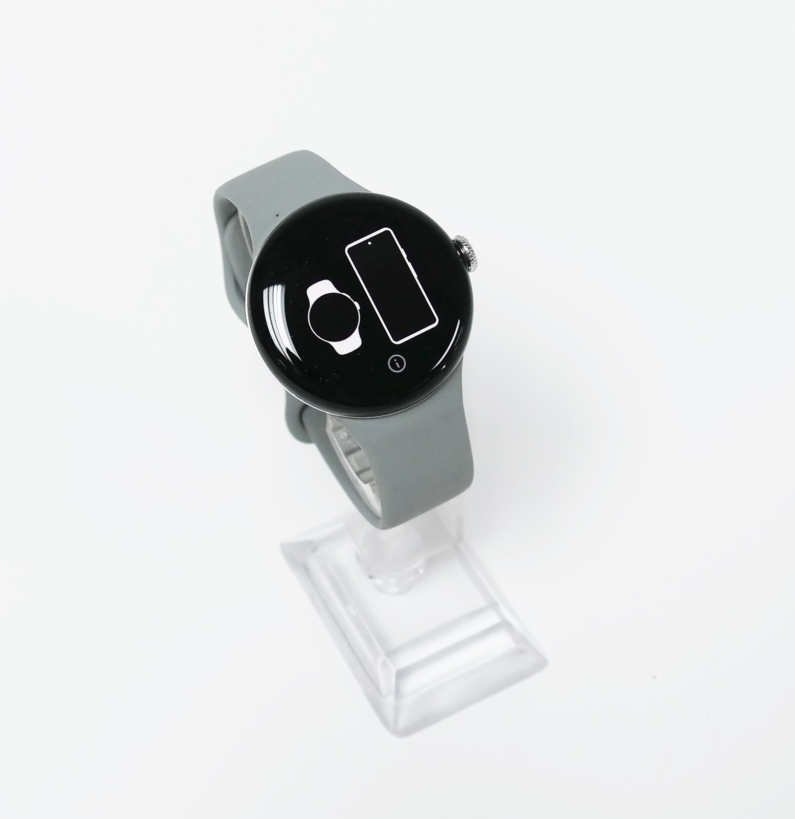 Google Pixel Watch 2 Wi-Fi 41mm Silver Aluminum / Gray Band GA05032-US L Size
