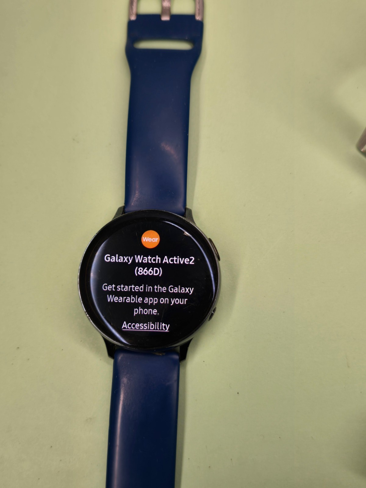 Samsung Galaxy Watch Active 2 44mm Black Stainless Steel LTE SM-R825U WORKING
