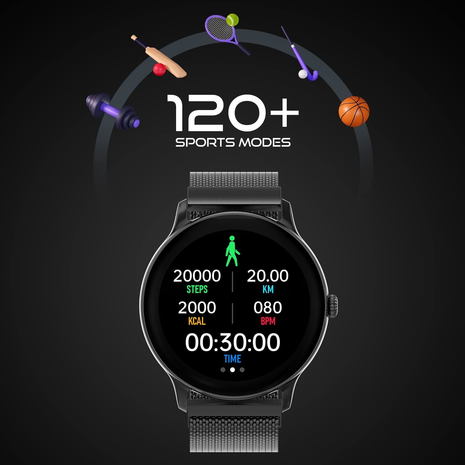 Fire-Boltt Smart Watch 1.39 inch| Bluetooth Caling, AI Voice, Sports Mode &Spo2