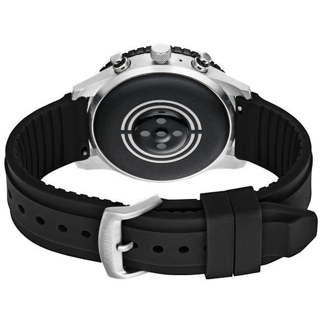 Citizen CZ Smart Touchscreen Black Silicone Smart Watch 44MM MX1011-05X