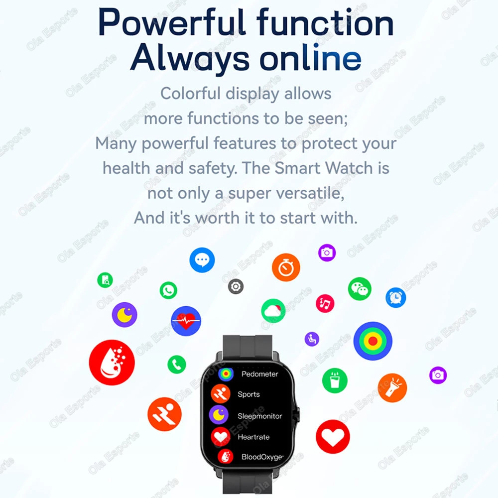 1.83″ HD Smart Watch Bluetooth Call Heart Rate Blood Oxygen Fitness Tracker