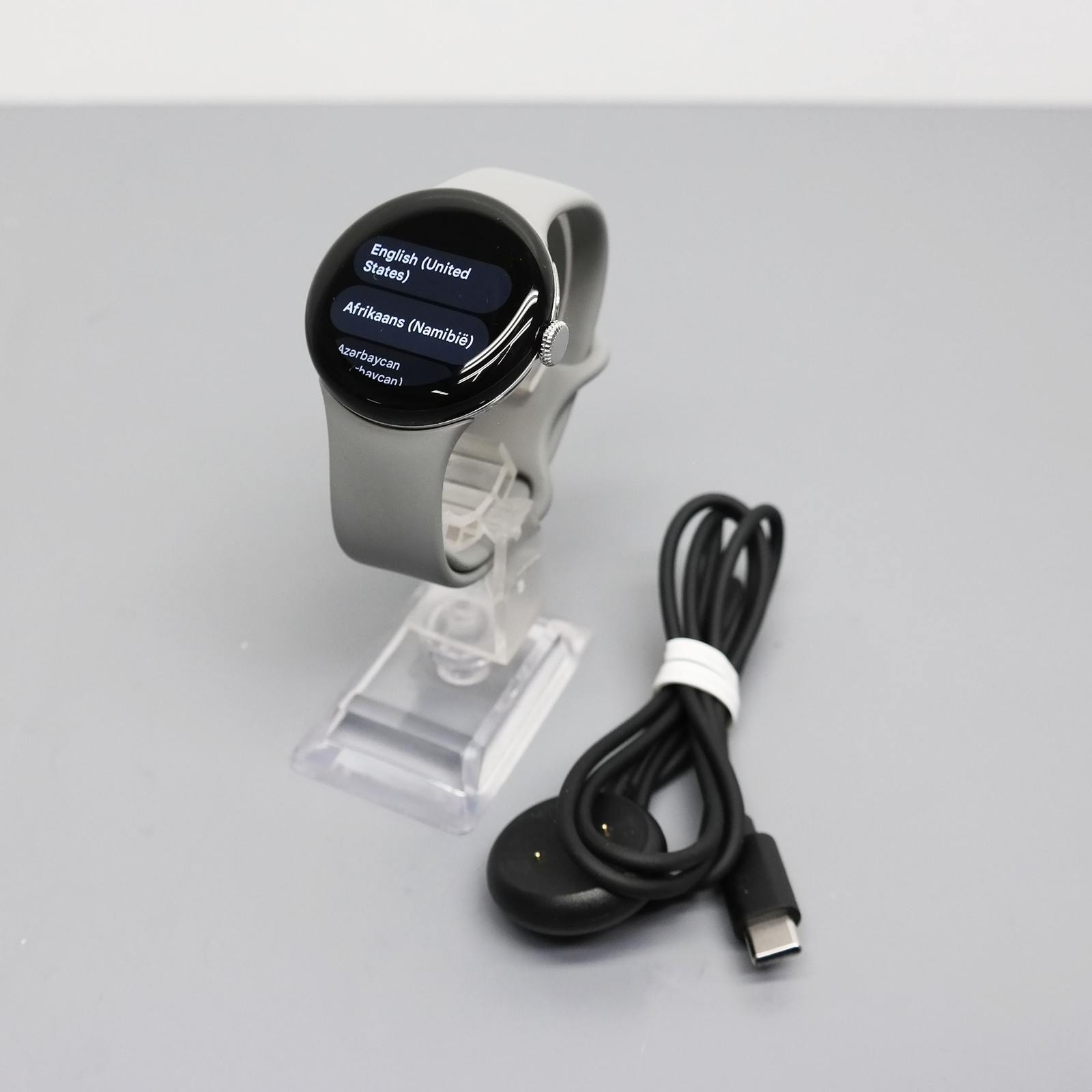 Google Pixel Watch 2 41mm Silver Case with Gray Band GA05012-US