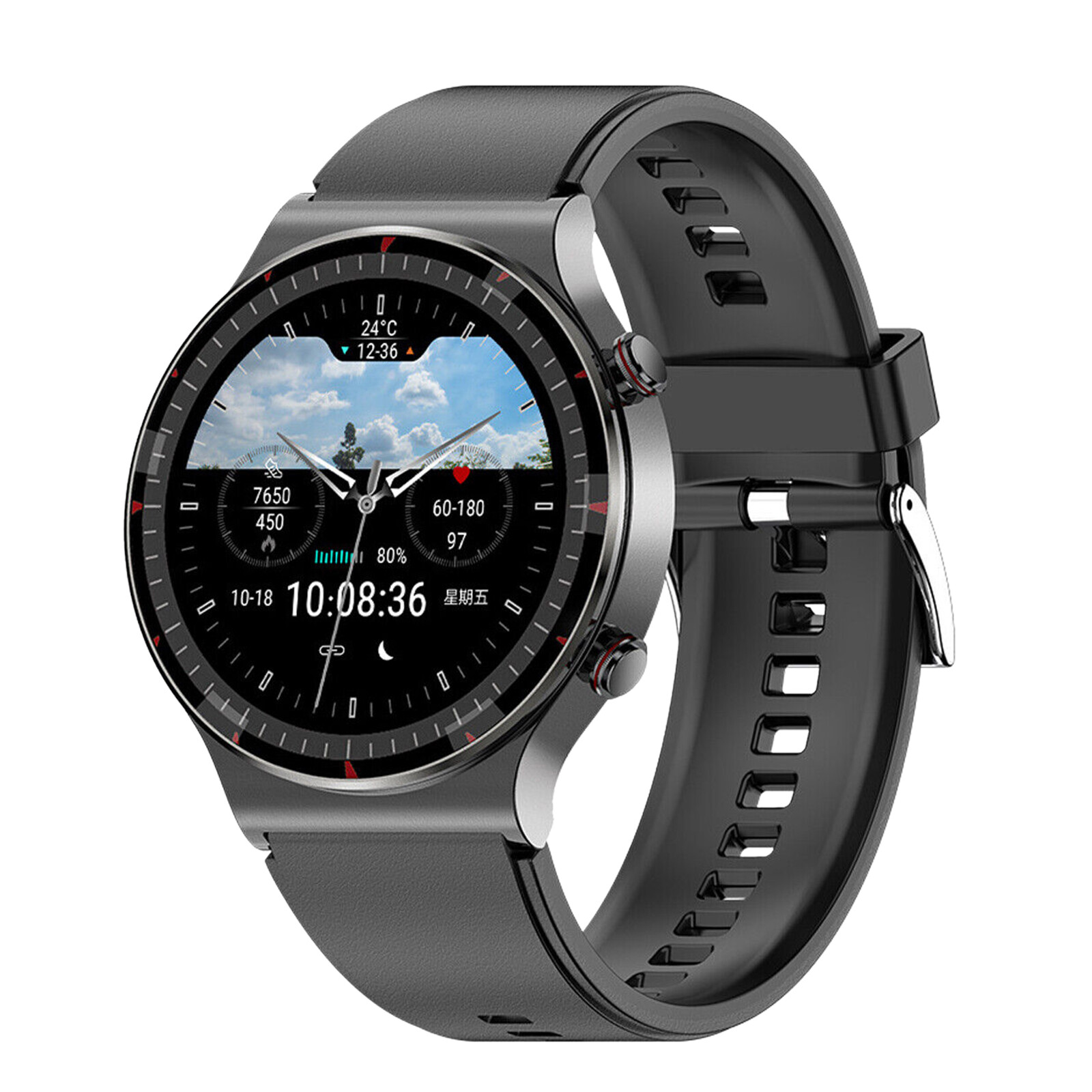 Smart Watch ECG Heart Rate Blood Oxygen Sleep Health Monitor Activity Tracker 1x