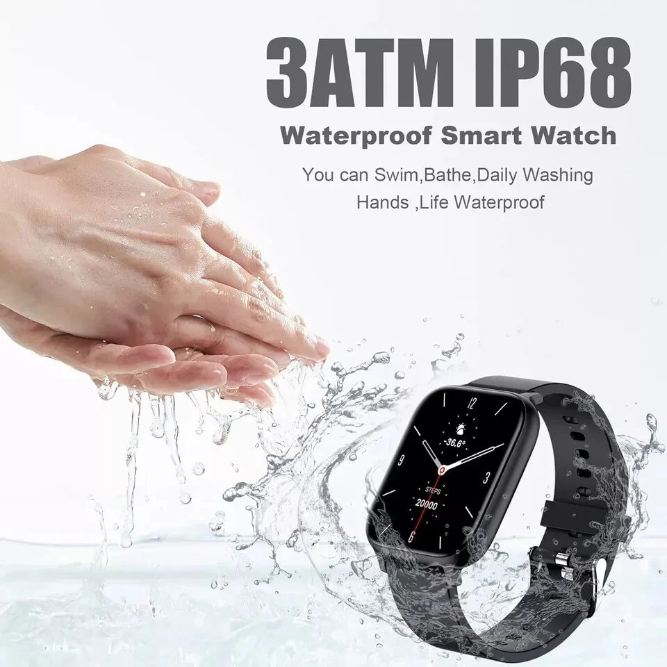 Smart Watch for Men Women Compatible with iPhone Samsung Android Phone 1.83 inch