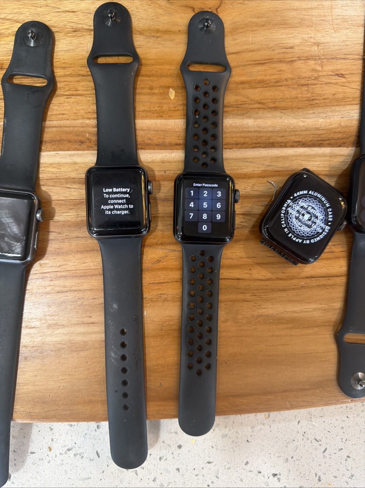 5x Apple Watch Mixed Lot – Locked/Untested – For Parts or Repair Only