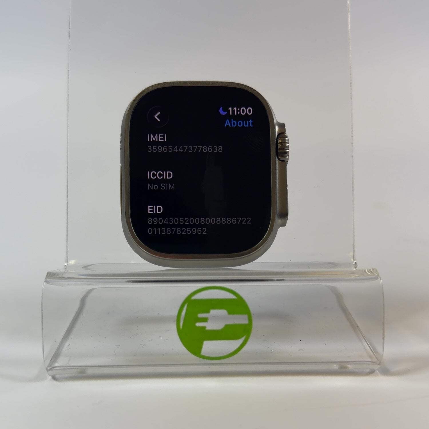 Unlocked Apple Watch Ultra 49MM Natural Titanium MQET3LL/A Face Only