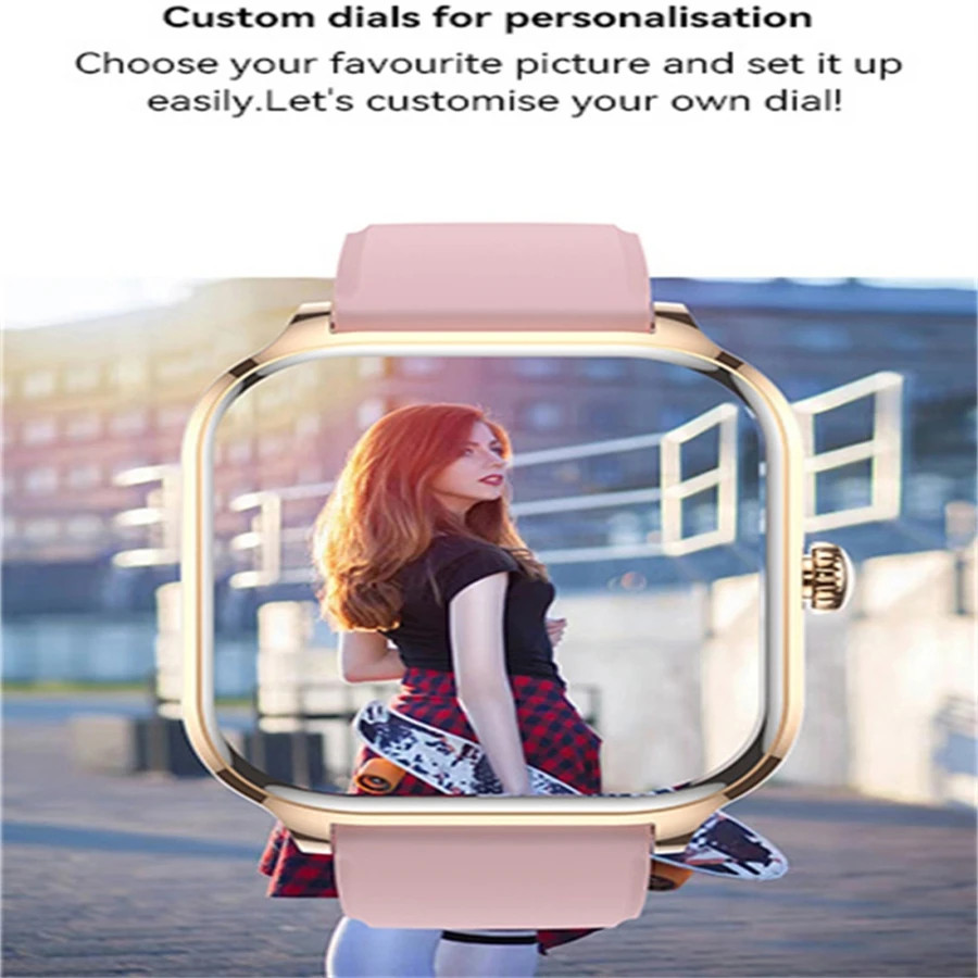 2.01 Inch HD Touch Screen Smart Watch Bluetooth Call Fitness Tracker Sports Band