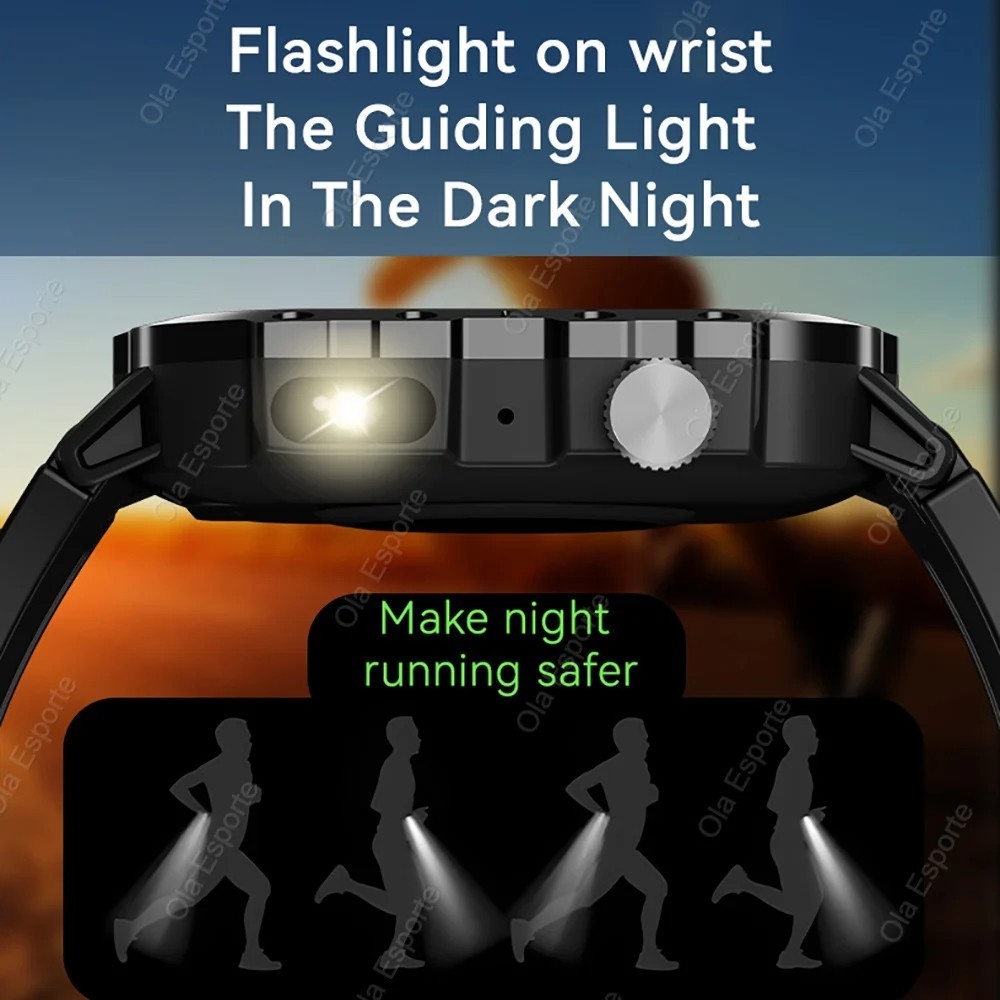 2025 New Men 2.01″ Military Smartwatch Outdoor AI Voice Call Bluetooth GPS Gift