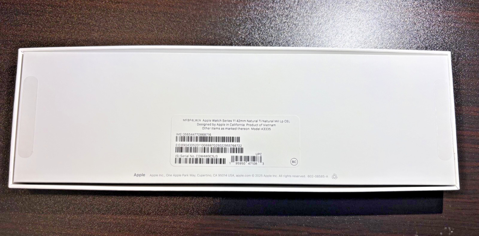 Apple Watch Series 11 (GPS + LTE) 42MM Natural Titanium Case & band -Milanese