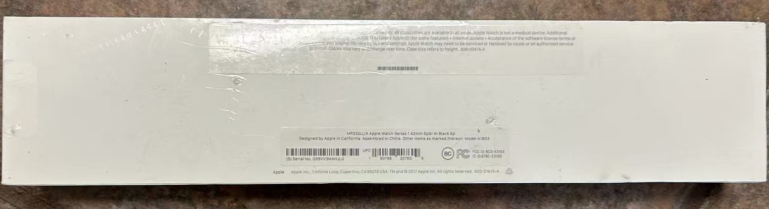BRAND NEW Apple Watch Series 1 42mm Aluminum Case Smartwatch – Grey (MP032LL/A)