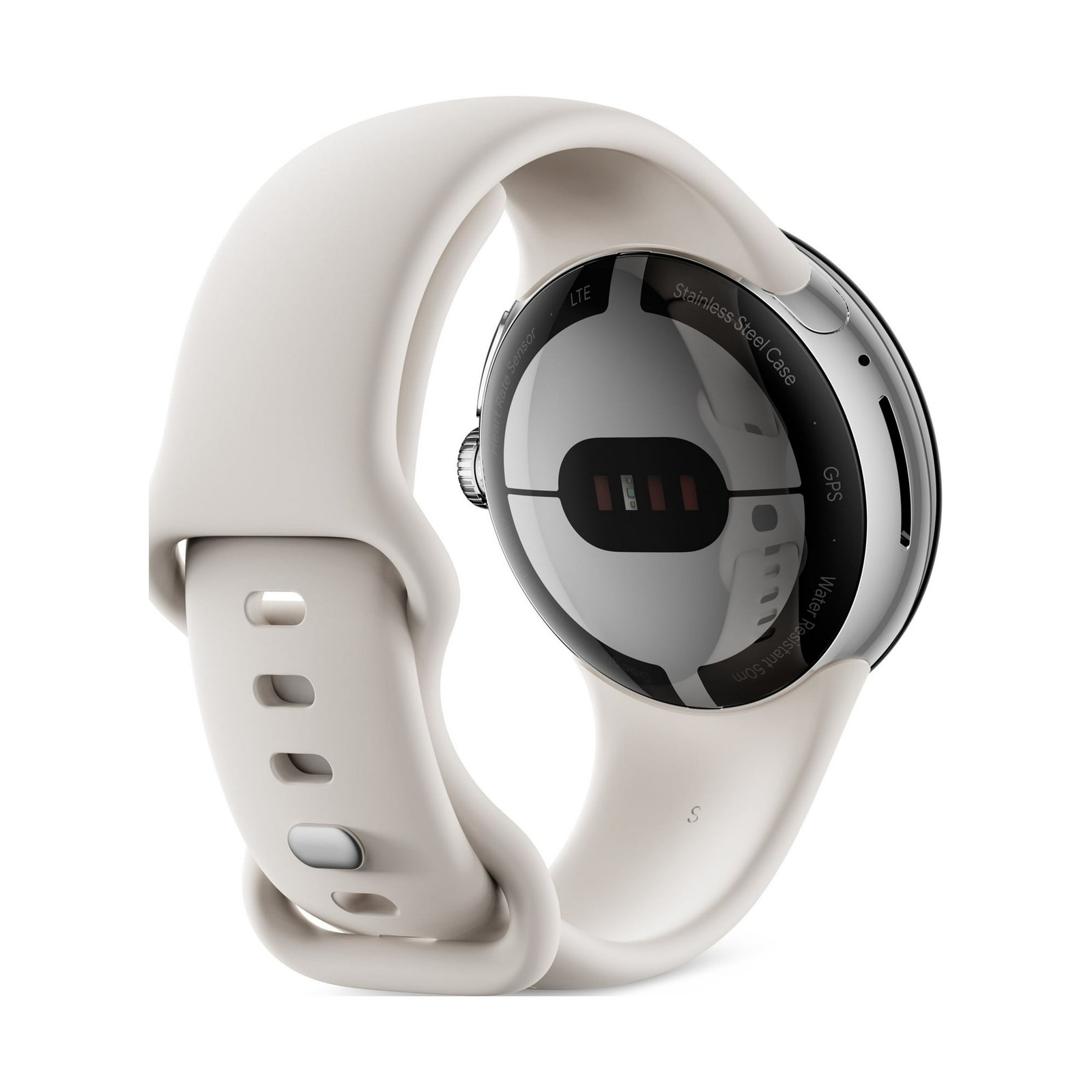 Google Pixel Watch 2 – LTE – GA05019-US – Polished Silver/Porcelain Band – New