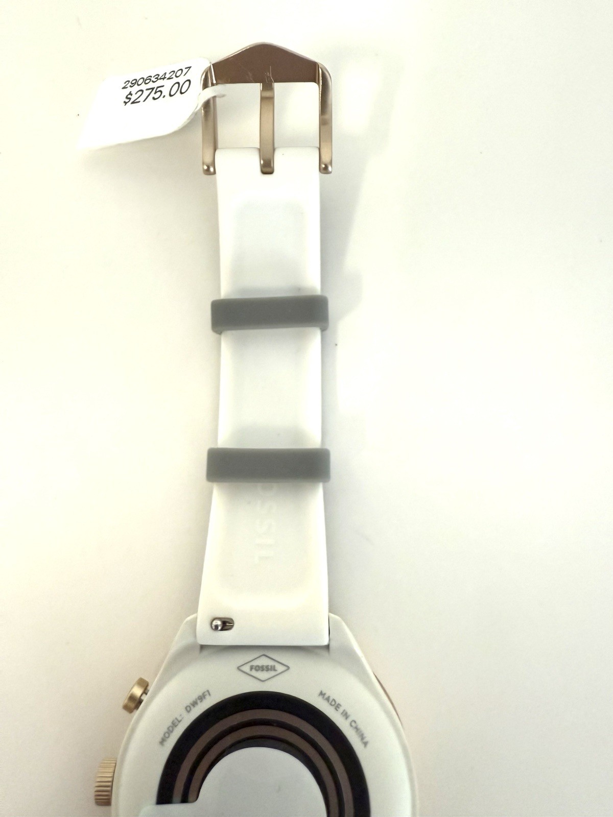Fossil Sport 41mm Fitness Smartwatch Model DW9F1 Silicone Gray Band FTW6025 NEW