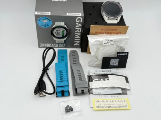 GARMIN APPROACH S62 Watch White GPS Golf Navigator – Japan Edition Used