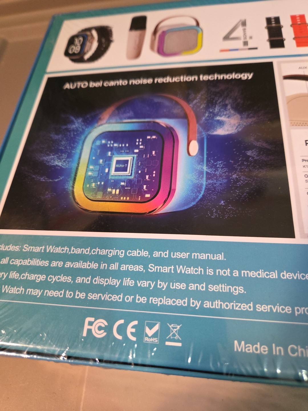 SMART WATCH WITH 4 WRIST BANDS AND A KARAOKE MACHINE!! NEW IN BOX!!