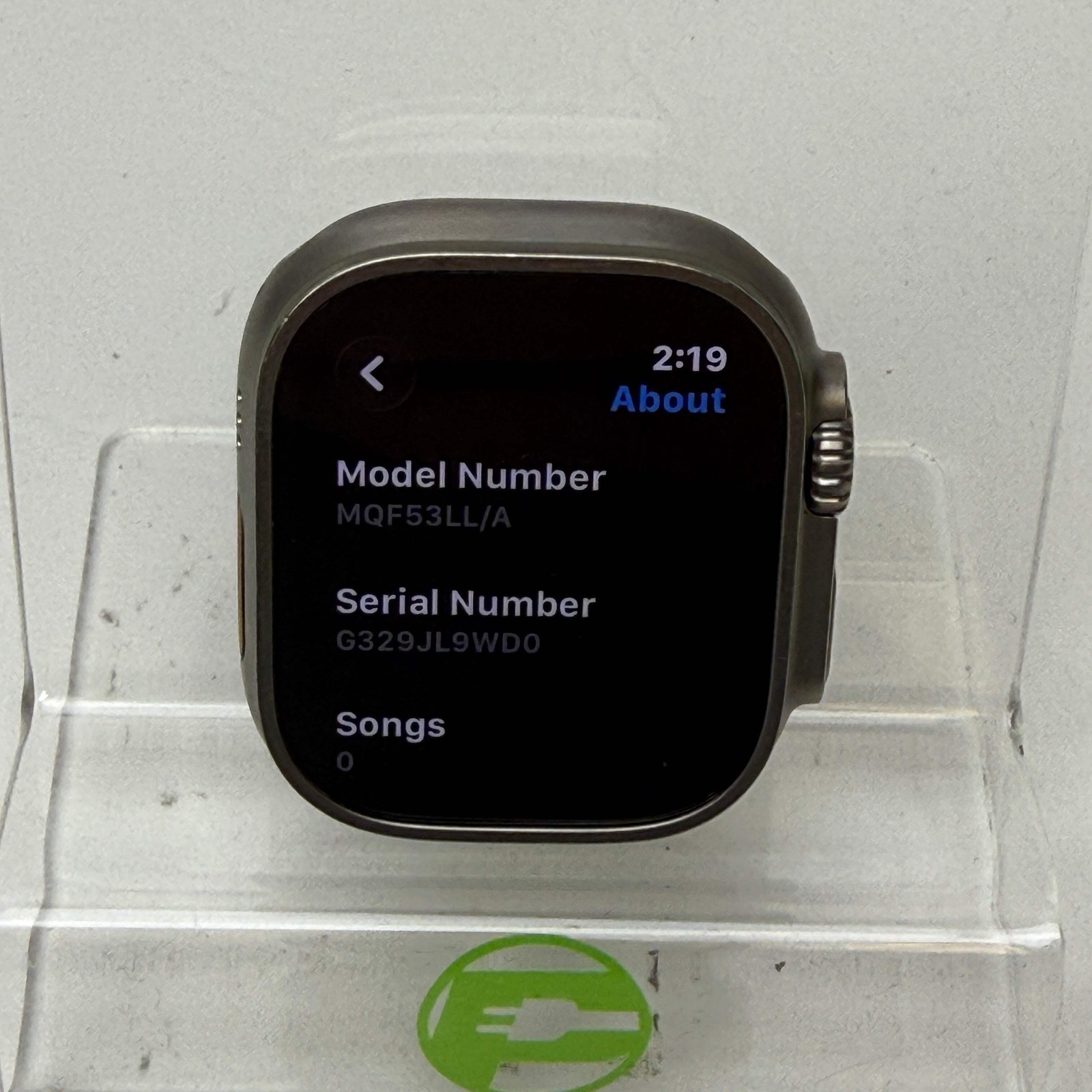 GPS Only Apple Watch Ultra 49MM Natural Titanium MQF53LL/A
