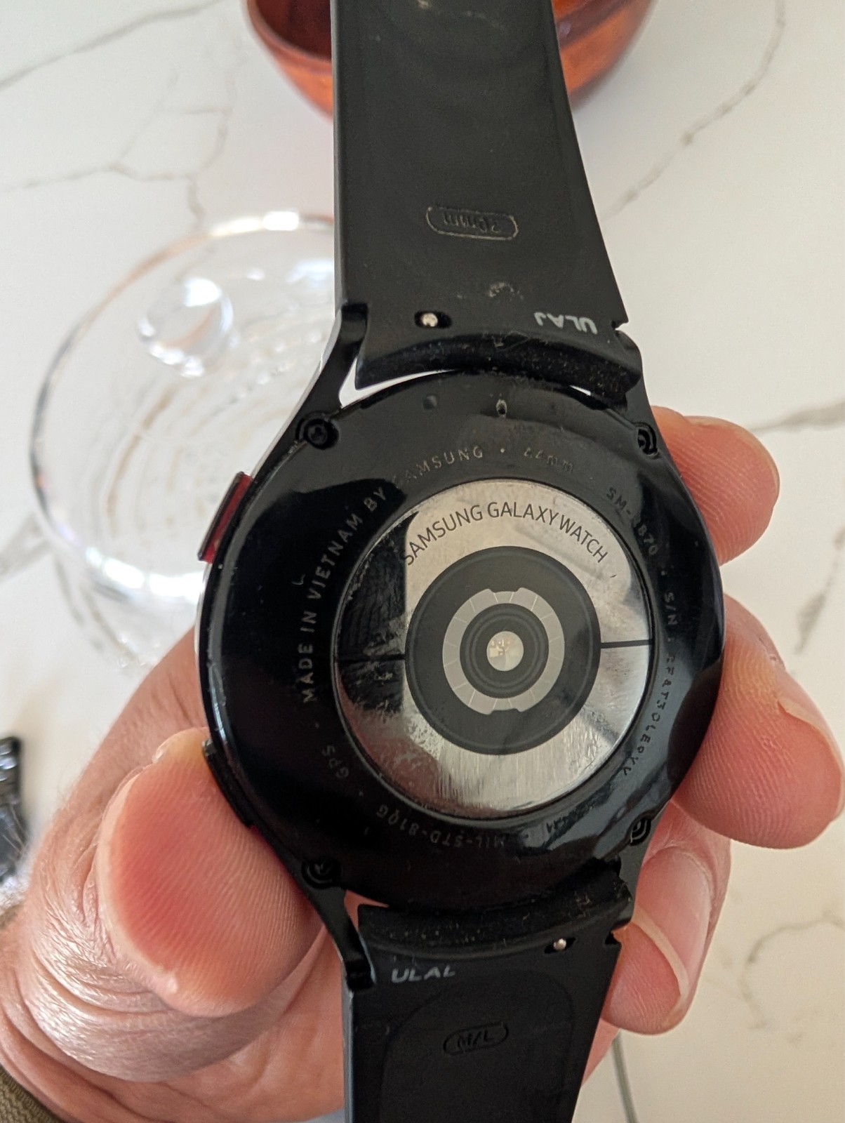 Samsung Galaxy Watch4 SM-R870 44mm Aluminum Case with Sport Band – Black…