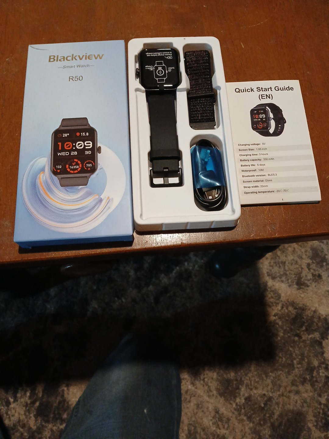 Blackview Smart Watch Heart Rate Blood Oxygen Sleep Tracker for iOS Android NEW