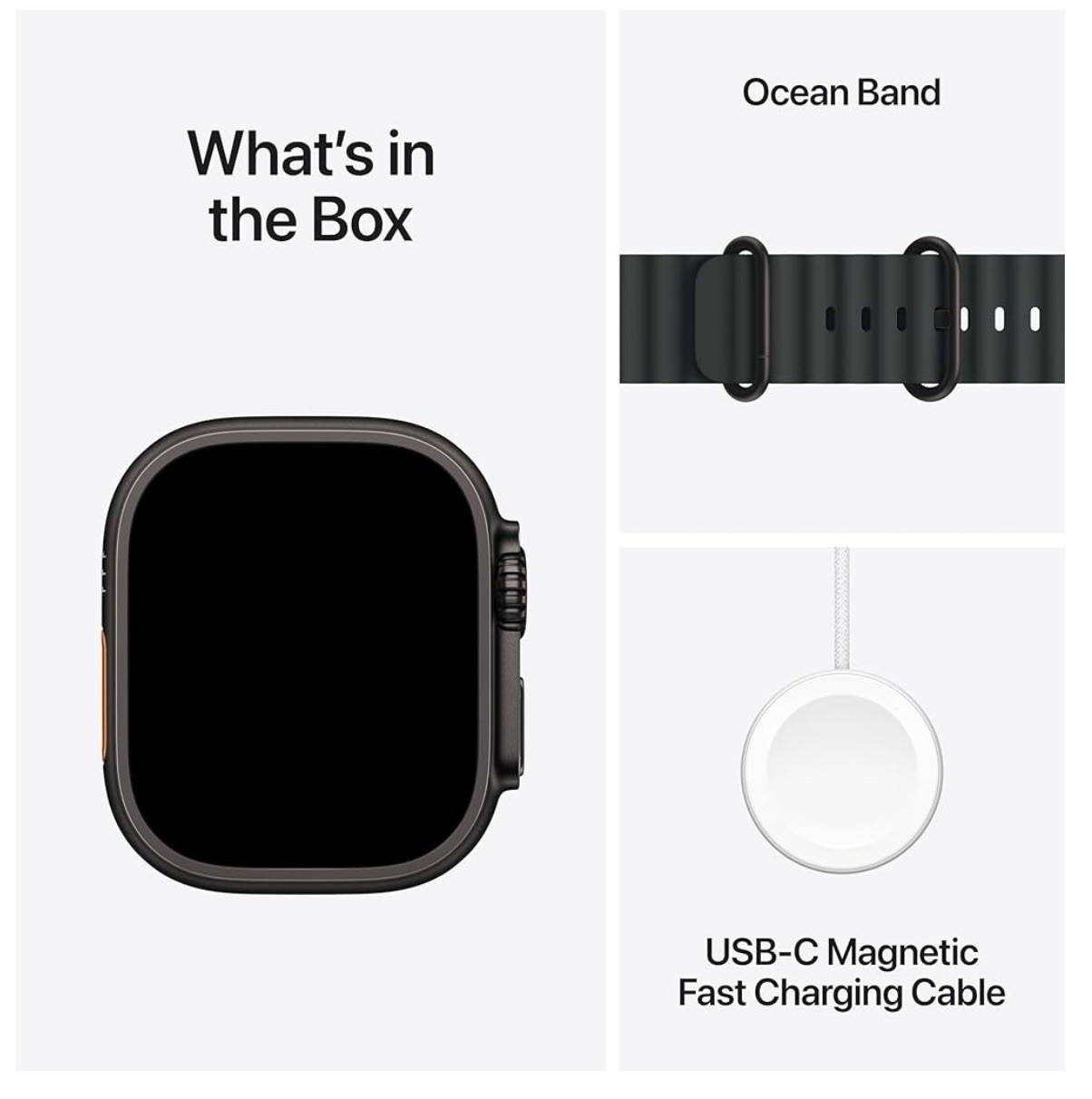 Apple Watch Ultra 3 49mm GPS Cellular Titanium Case /Black Ocean Band.A2