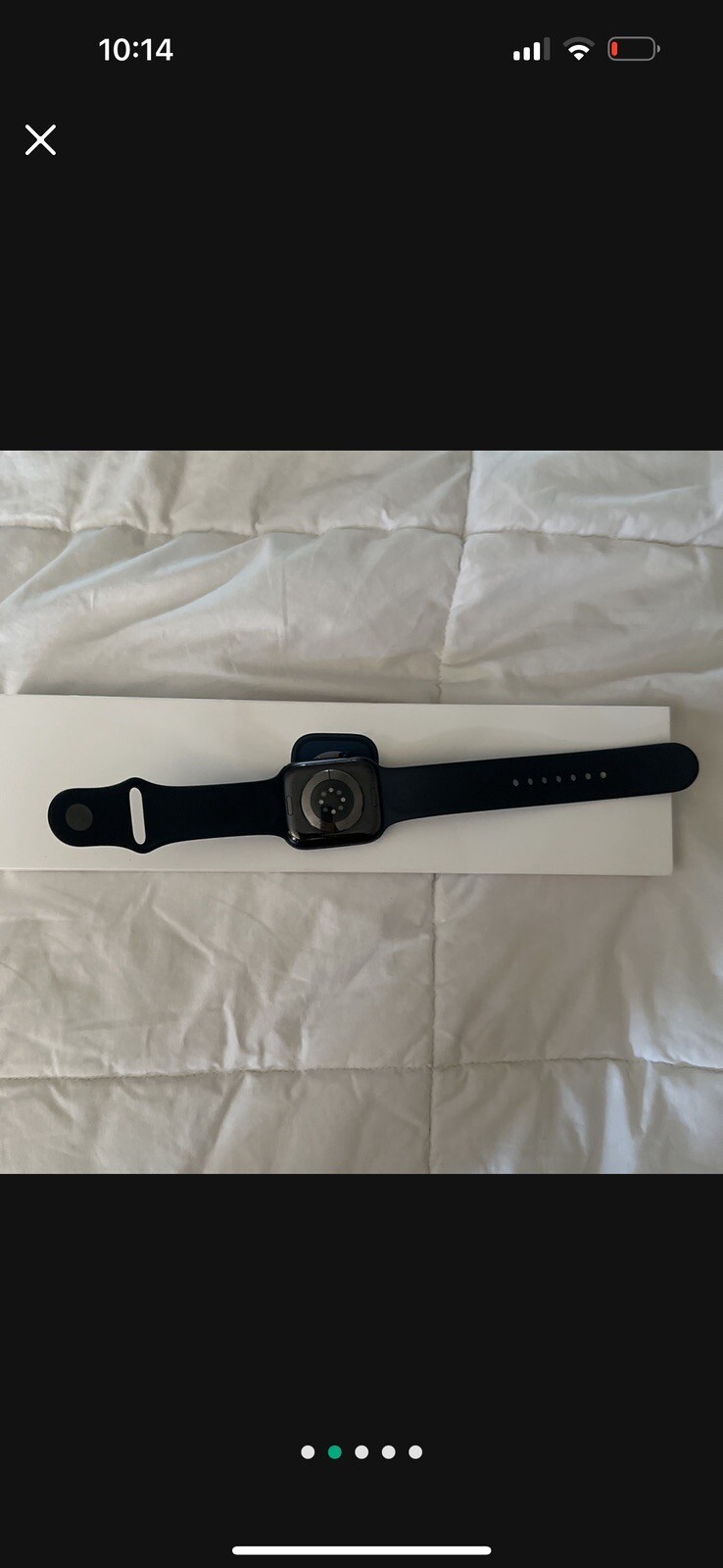 Apple Watch Series 8 45mm Midnight Aluminum Case with Sport Band, M/L (GPS +…