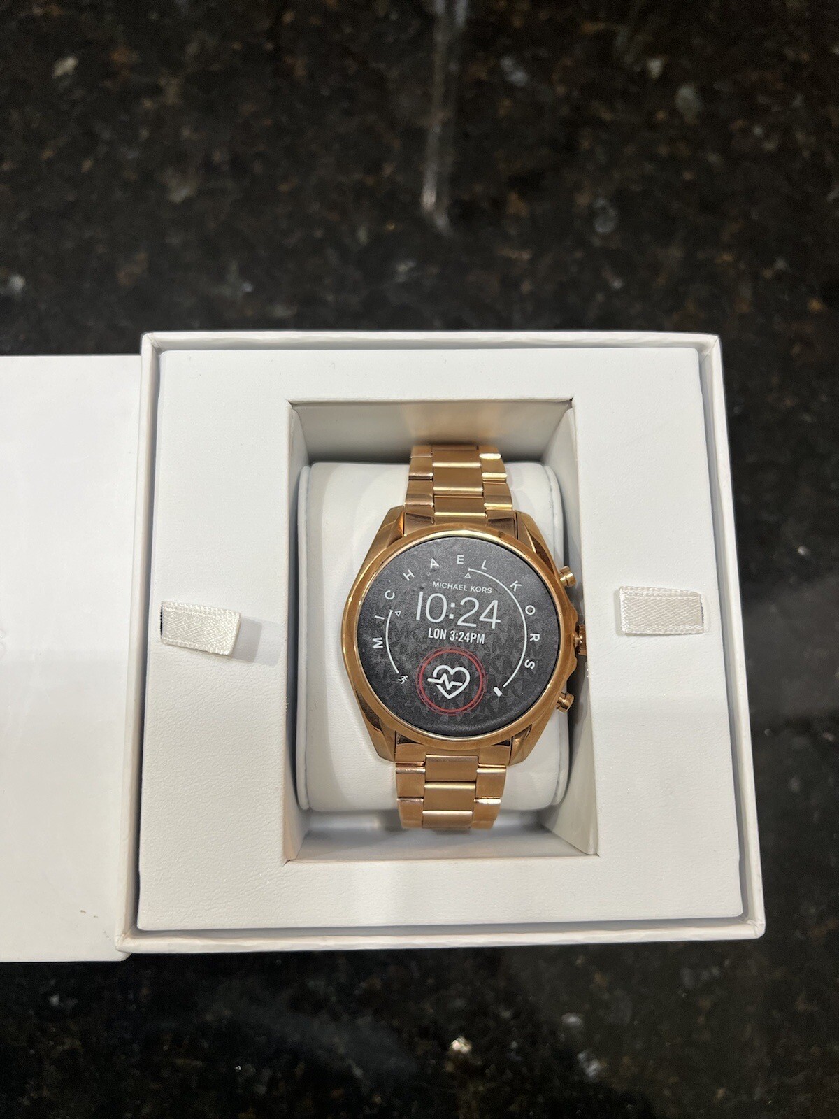 Michael Kors Access Bradshaw 2 44mm Case Rose Gold-Tone Stainless Steel with…
