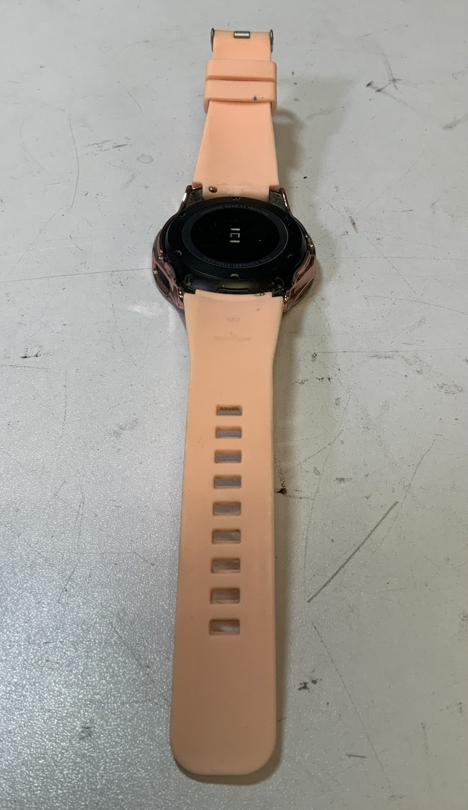 Samsung Gear S3 Frontier 316L Stainless Steel Case Silicone Band Smart Watch E5C
