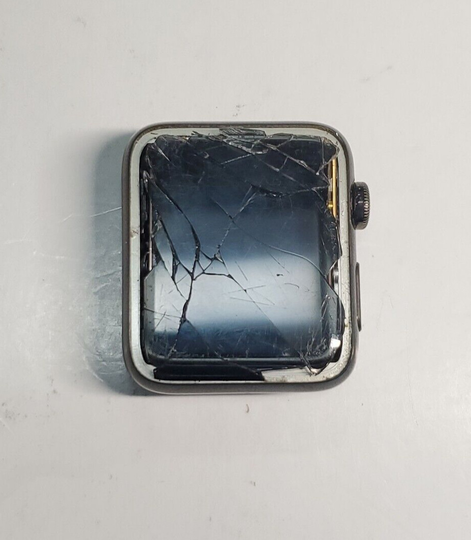 Apple Watch Series 3 42mm A1861 GPS+Cell Space Black Stainless Steel – F – 2DVI