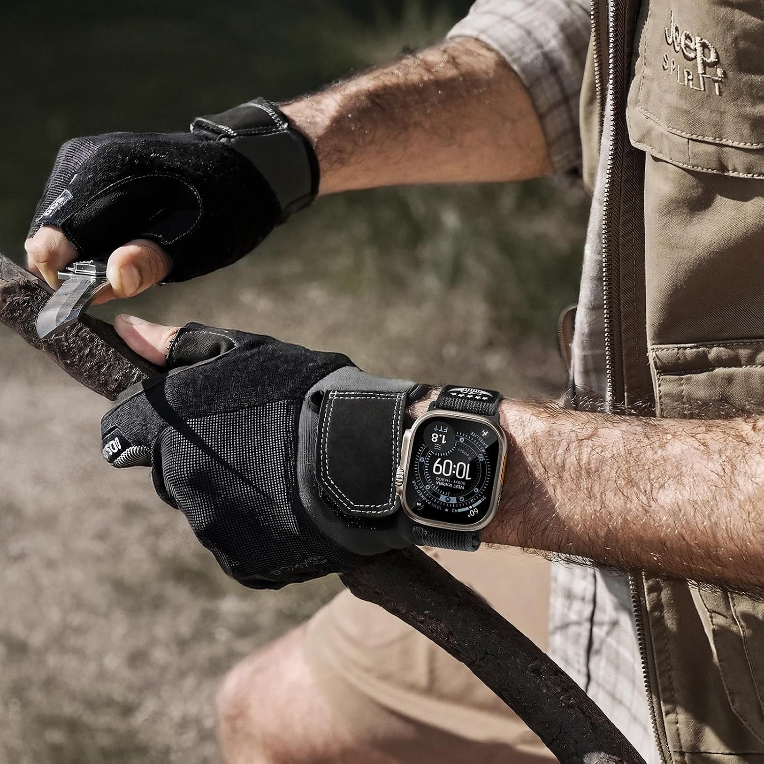Nylon Strap Compatible with Apple Watch Ultra 49mm Soft Rugged Sport