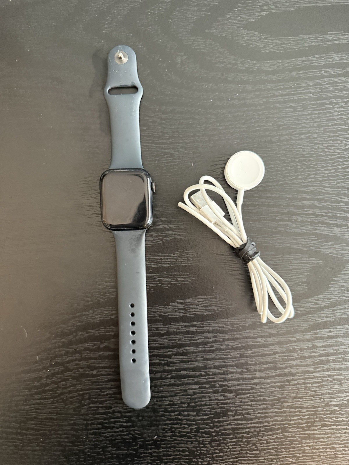 Apple Watch Series 8 45mm Midnight Aluminum Case with Sport Band, M/L (GPS)…