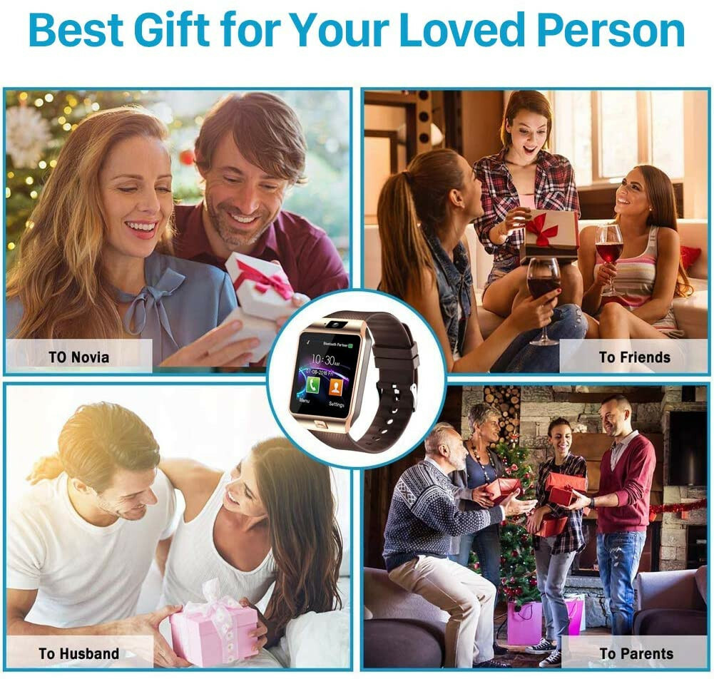 Smart Watch Bluetooth Unlocked Phone SIM TF Card Support for Android Cellphone
