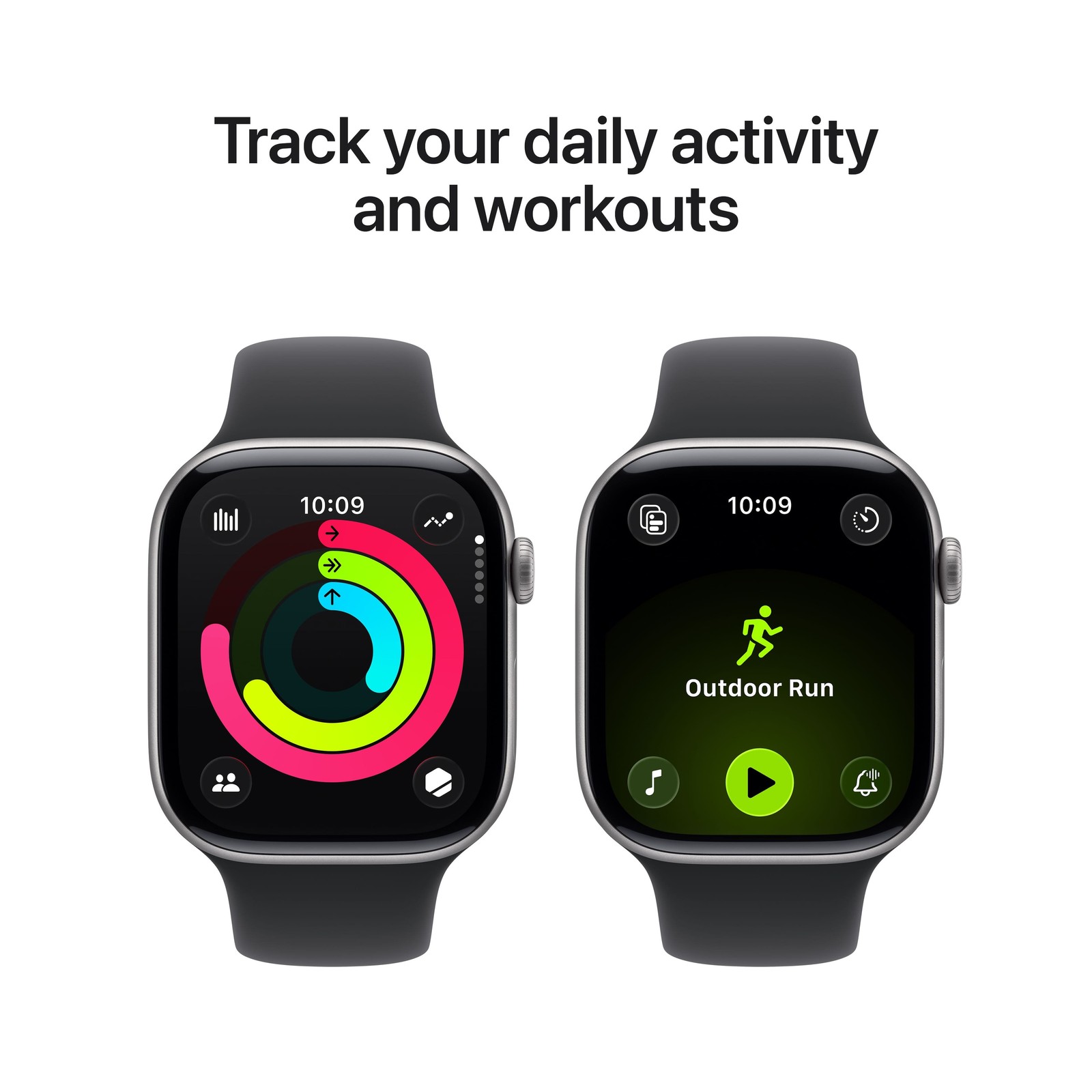 Apple Watch Gen 11 Series 11 46mm Space Gray Aluminum – Black Sport Band