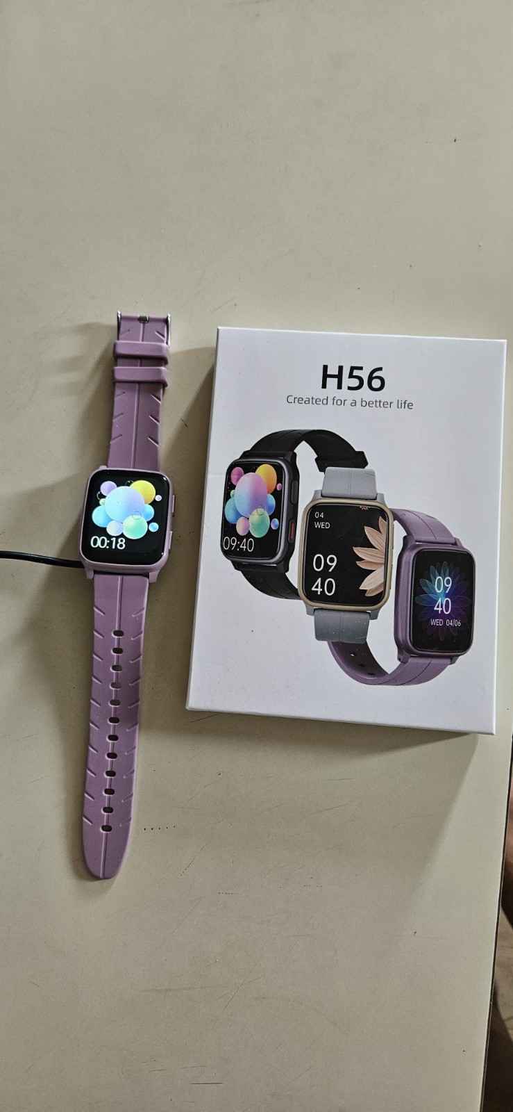 Fitvii H56 Bluetooth Smart Watch Purple