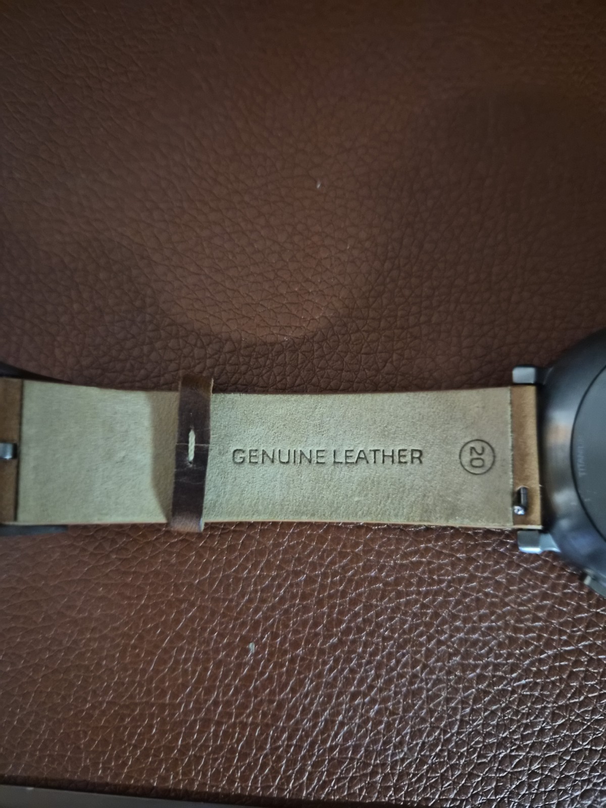 Skagen Connected NDW2G Hybrid Smartwatch Brown Leather Band Titanium Case