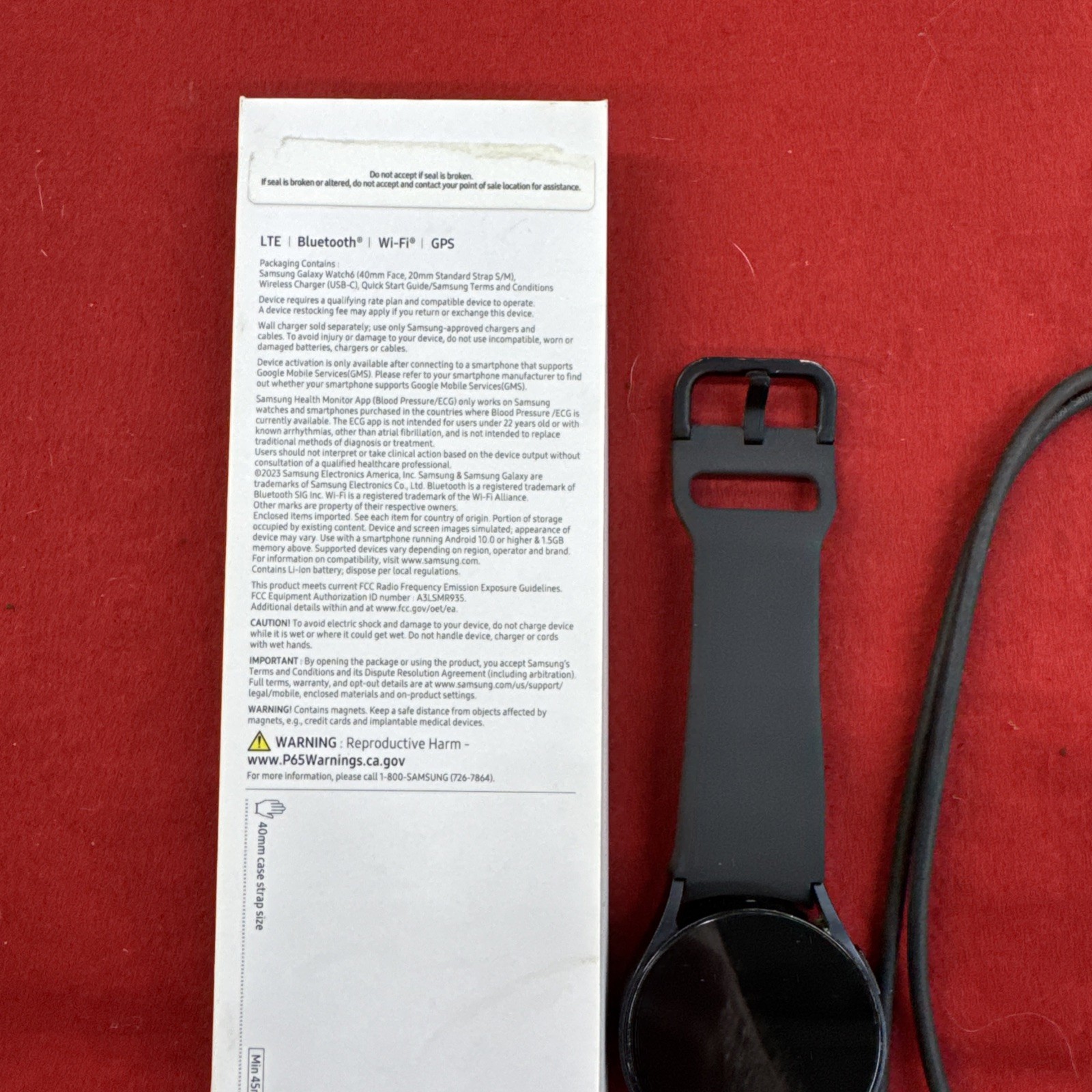 Samsung Galaxy Watch 6 40mm SM-R935U LTE/Cellular – Graphite Used