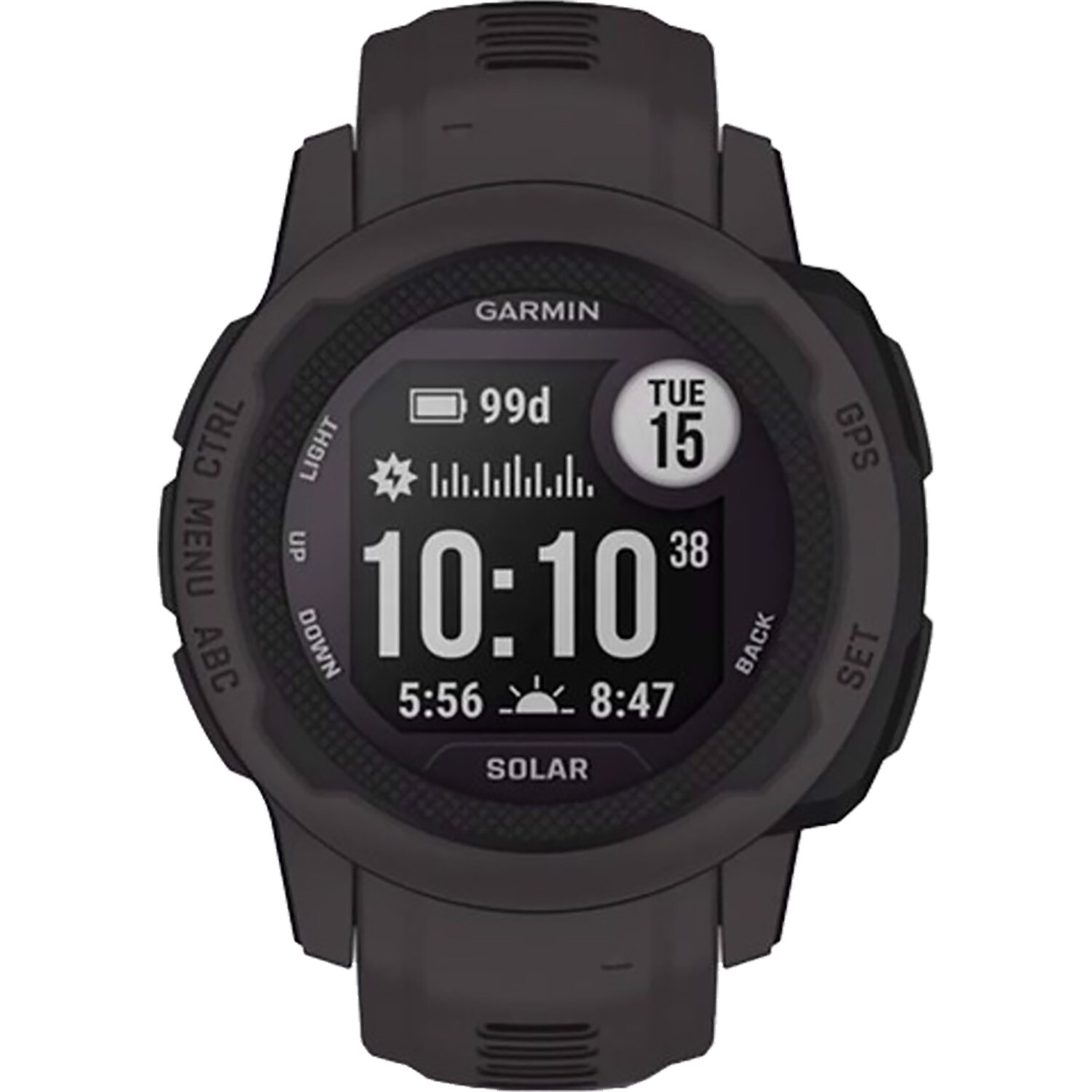 Garmin Instinct 2S Solar Std Edt 32MB Black Bluetooth Smartwatch NEW