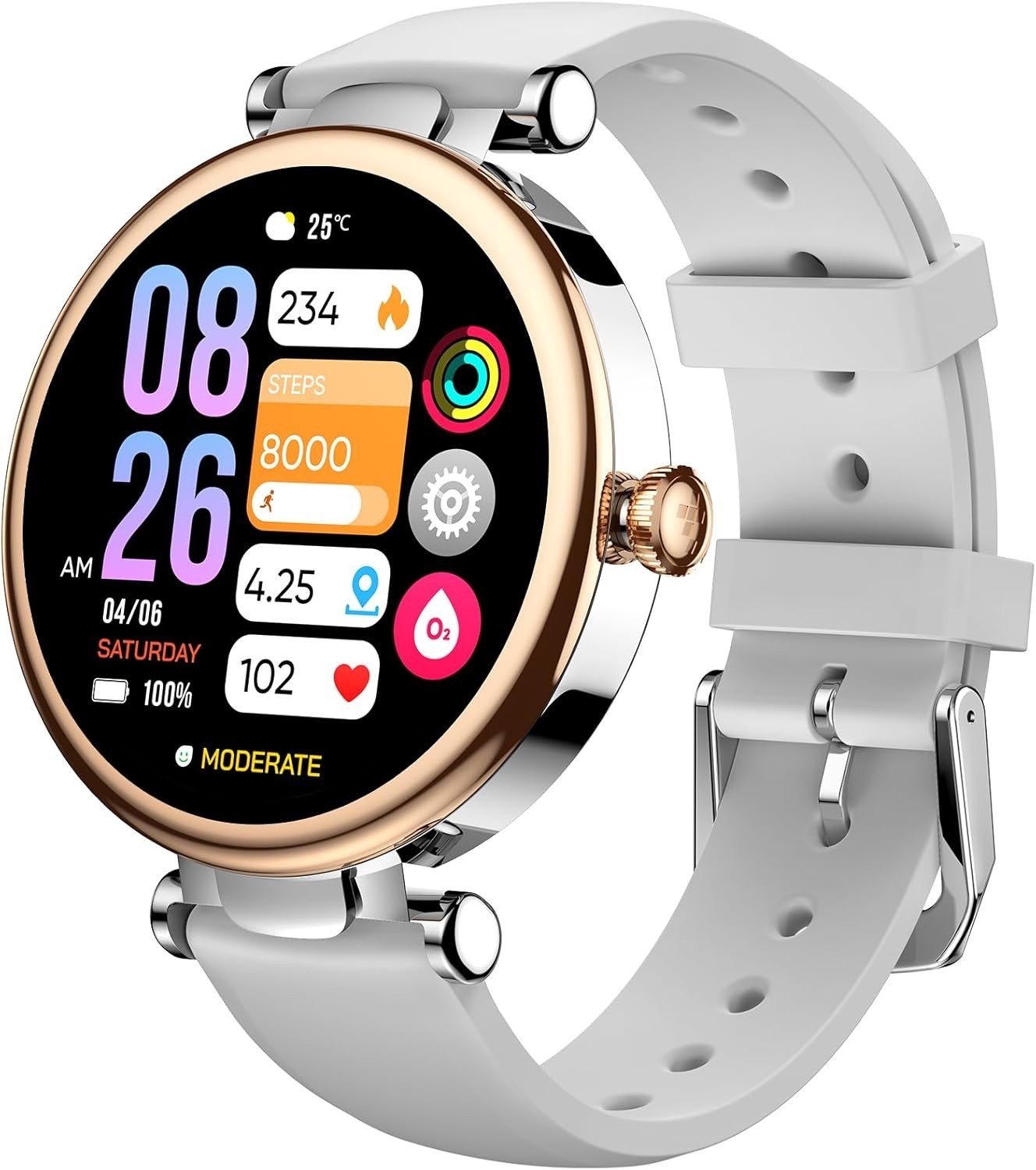 TOZO S8 AMOLED Smart Watch, 1.32″ HD Color Screen, Bluetooth Calls & Text Adults