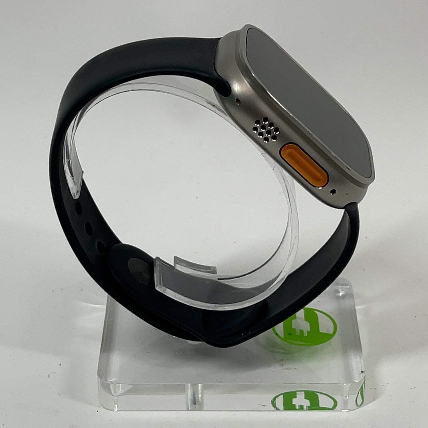 GPS Only Apple Watch Ultra 49MM Natural Titanium Black Sport Band MQET3LL/A