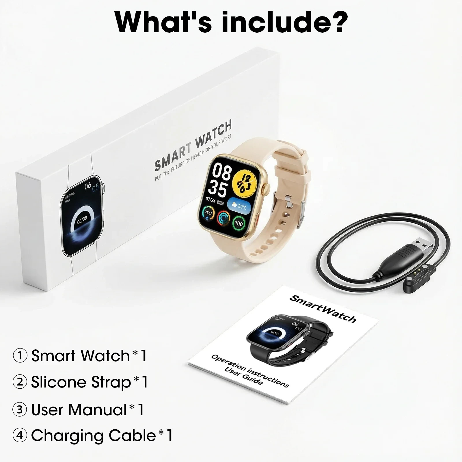 Mingdaln 1.93”HD Men Womens Smart watch,with Bluetooth Answer/Make Calls