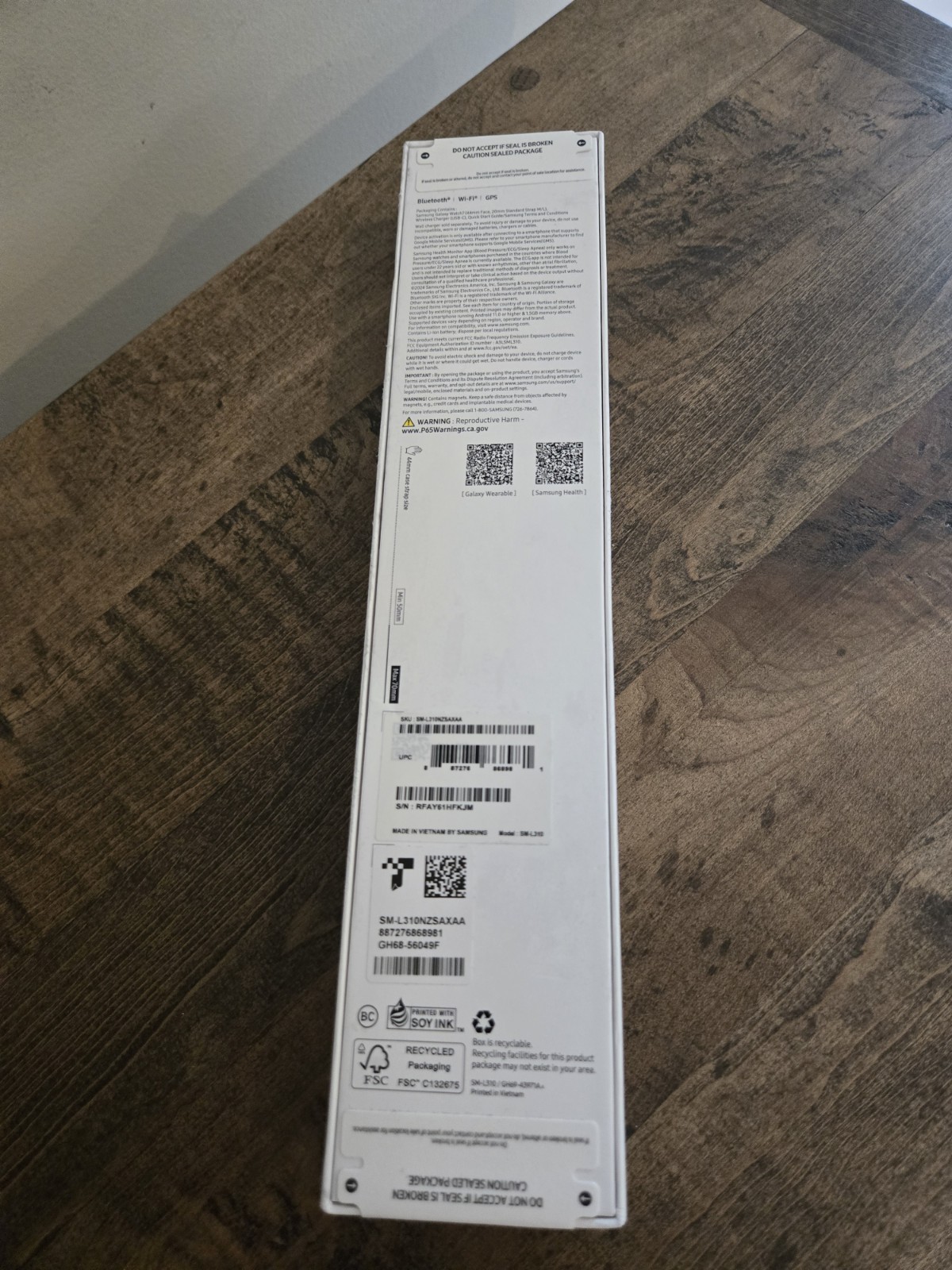Samsung SM-L310NZSAXAA Galaxy Watch7 Smart Watch Silver Heart Rate Mon SEE NOTES