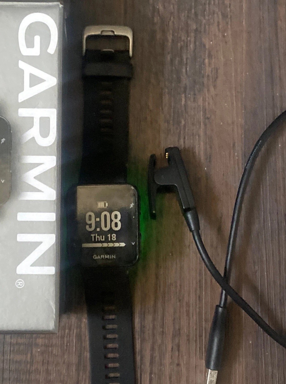 Garmin Forerunner 35 Black GPS Running Watch with Heart Rate Display Model +cord