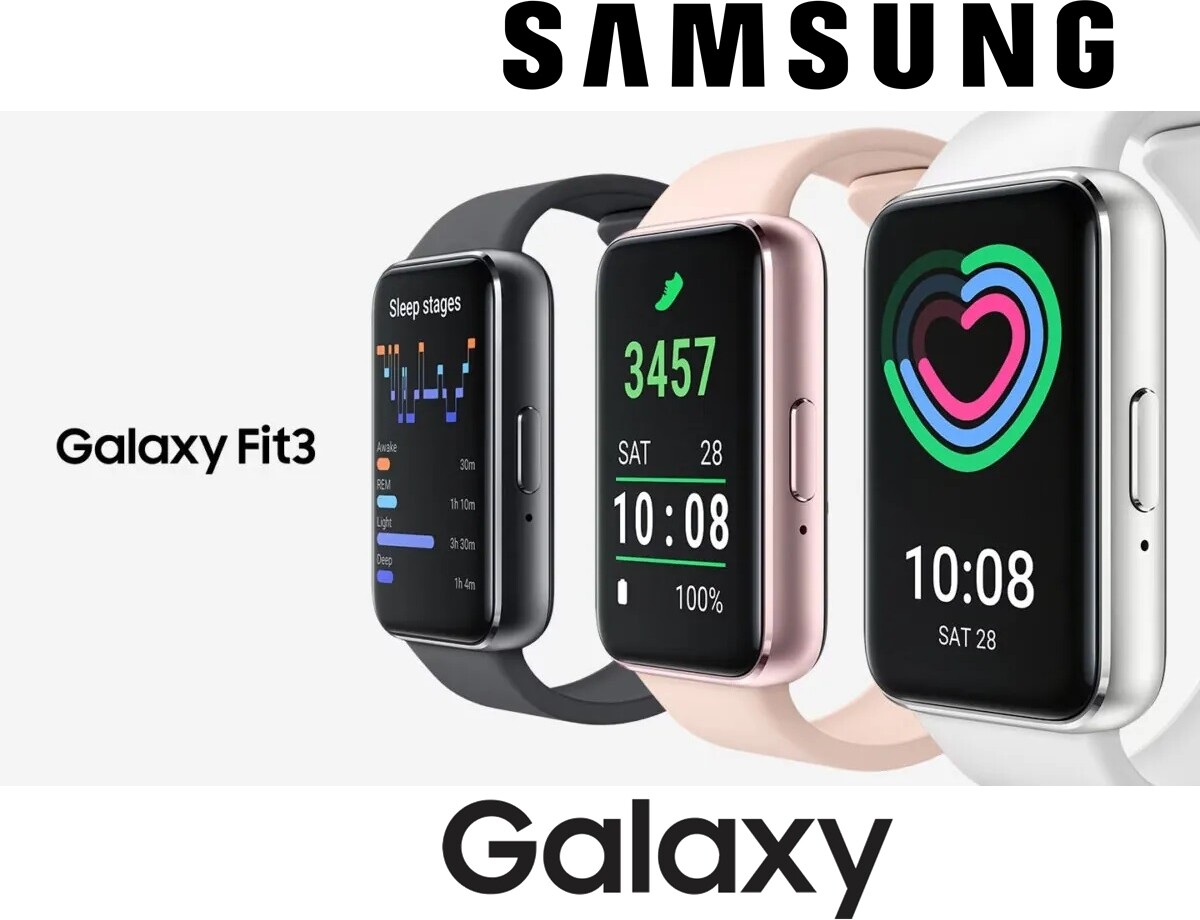 Samsung Galaxy Fit3 SM-R390 Fitness Tracker – 101 Workouts modes – AMOLED Screen