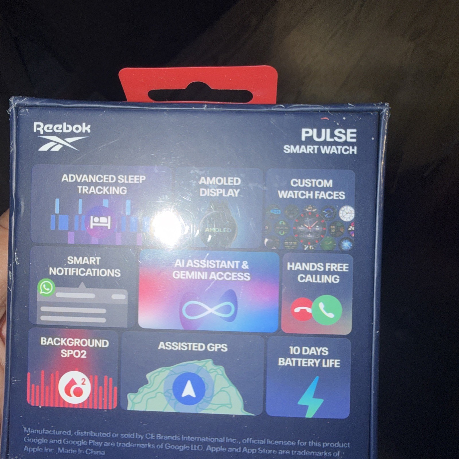 Reebok Pulse RPUS1-GG-US Smartwatch AMOLED GPS HR Sleep Hands-Free Call