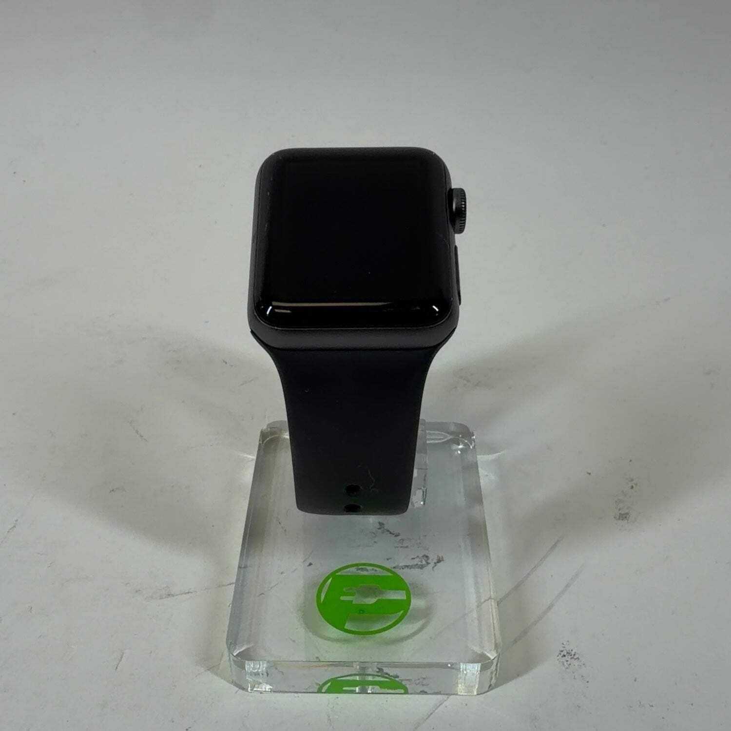 GPS Only Apple Watch Series 3 38MM Space Gray Aluminum Black Sport Band A1858
