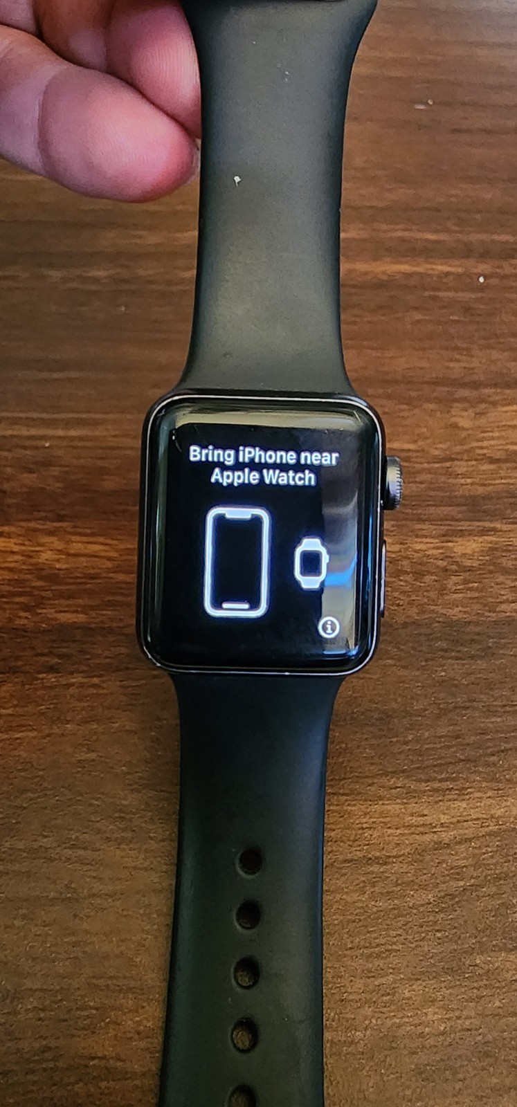 APPLE WATCH SERIES 3 38MM ALUMINUM ION-X GLASS COMPOSITE BACK GPS WR-50M L$$K